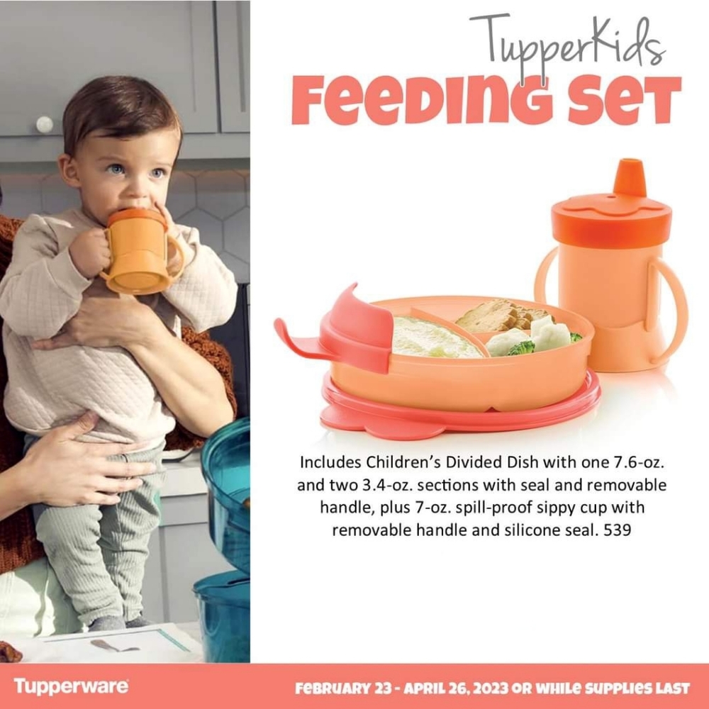 Tupperware feeding set